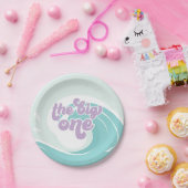 ザビッグワンウェーブビーチ誕生日紙プレート ペーパープレート (パーティー)