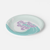 ザビッグワンウェーブビーチ誕生日紙プレート ペーパープレート (アングル)