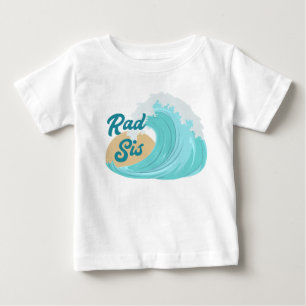 ザビッグワンウェーブ誕生日素晴らしいシスTシャツ ベビーTシャツ
