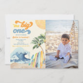 ザビッグワンサーフビーチ第1バースデーフォト 招待状 (正面)