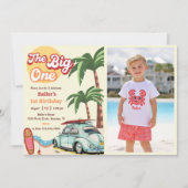 ザビッグワンサーフビーチ第1バースデーフォト 招待状 (正面)