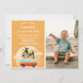 ザビッグワンサーフビーチ第1バースデーフォト 招待状 (正面)