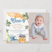 ザビッグワンサーフビーチ第1バースデーフォト 招待状 (正面)