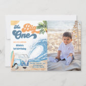 ザビッグワンサーフビーチ第1バースデーフォト 招待状 (正面)