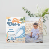 ザビッグワンサーフビーチ第1バースデーフォト 招待状 (スタンド正面)