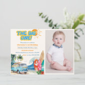 ザビッグワンサーフビーチ第1バースデーフォト 招待状 (スタンド正面)