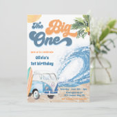 ザビッグワンサーフビーチ1st誕生日招待状 招待状 (スタンド正面)