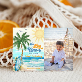 ザビッグワンサーフビーチ1st誕生日招待状 招待状