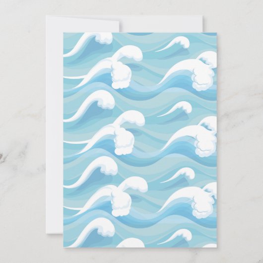 ザビッグワンサーフビーチ1st誕生日招待状 招待状 (裏面)