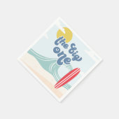 ザビッグワンサーフビーチ1st誕生日 スタンダードカクテルナプキン (角)