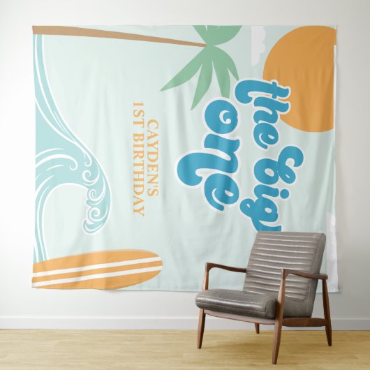 ザビッグワンサーフビーチ1st誕生日 タペストリー (インサイチュ(横))