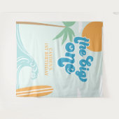 ザビッグワンサーフビーチ1st誕生日 タペストリー (正面(横))