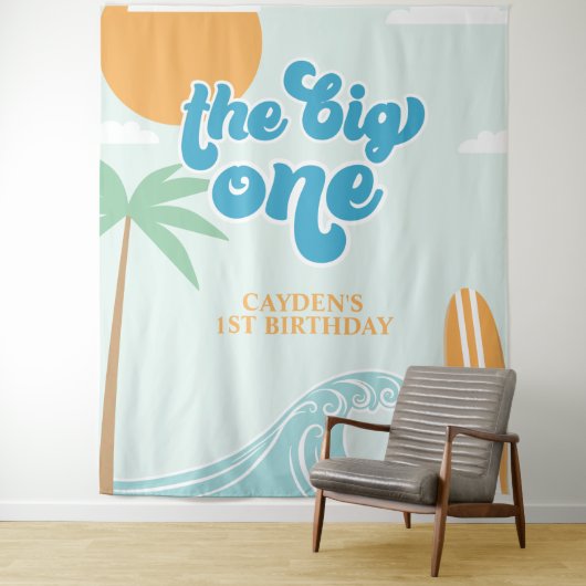 ザビッグワンサーフビーチ1st誕生日 タペストリー (インサイチュ)