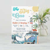 ザビッグワンサーフビーチ1st誕生日 招待状 (スタンド正面)