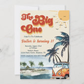 ザビッグワンサーフビーチ1st誕生日 招待状 (正面)