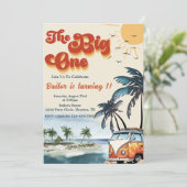 ザビッグワンサーフビーチ1st誕生日 招待状 (スタンド正面)