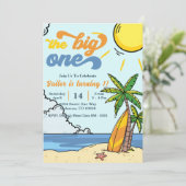 ザビッグワンサーフビーチ1st誕生日 招待状 (スタンド正面)