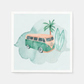 ザビッグワンサーフファースト誕生日ナプキン スタンダードカクテルナプキン (正面)