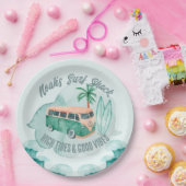 ザビッグワンサーフファースト誕生日紙プレート ペーパープレート (パーティー)