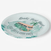 ザビッグワンサーフファースト誕生日紙プレート ペーパープレート (アングル)