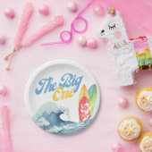 ザビッグワンサーフファーバースデーパーティープレート ペーパープレート (パーティー)