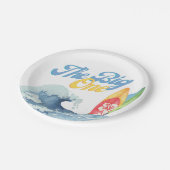 ザビッグワンサーフファーバースデーパーティープレート ペーパープレート (アングル)