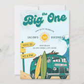 ザビッグワンサーフヴィンテージ1歳 招待状 (正面)