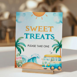 ザビッグワンサーフ誕生日トリートサイン 台座サイン