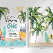 ザビッグワンサーフ誕生日招待状 招待状