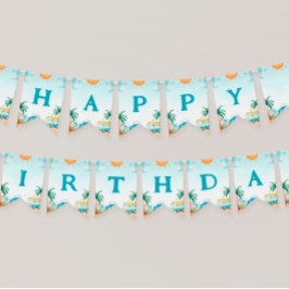 ザビッグワンサーフ誕生日 バンティングフラッグ