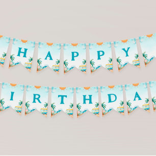 ザビッグワンサーフ誕生日 バンティングフラッグ
