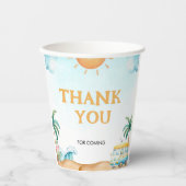 ザビッグワンサーフ誕生日 紙コップ (正面)