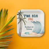 ザビッグワントロピカルサーフバースデーパーティー ペーパープレート