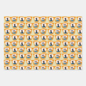 ザビッグワントロピカルビーチファースト誕生日 ラッピングペーパーシート (正面)