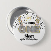 ザビッグワンヒップホップファースト誕生日ファミリーボタン 缶バッジ (正面&裏面)