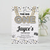 ザビッグワンヒップホップファースト誕生日招待状 招待状 (スタンド正面)