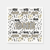 ザビッグワンヒップホップ誕生日ナプキン スタンダードカクテルナプキン (正面)