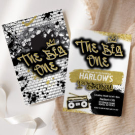 ザビッグワンヒップホップ1歳招待状 招待状