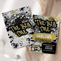 ザビッグワンヒップホップ1歳招待状