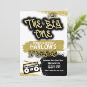 ザビッグワンヒップホップ1歳招待状 招待状 (スタンド正面)