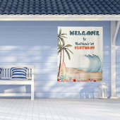 ザビッグワンビーチサーフバースデーパーティー タペストリー