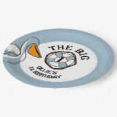 ザビッグワンビーチファースト誕生日 ペーパープレート (アングル)