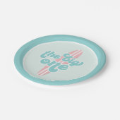 ザビッグワンピンクビーチ誕生日紙プレート ペーパープレート (アングル)