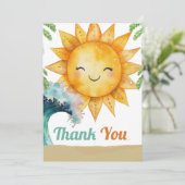 ザビッグワンファースト誕生日 サンキューカード (スタンド正面)