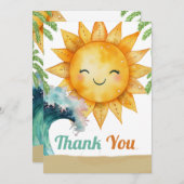 ザビッグワンファースト誕生日 サンキューカード (正面/裏面)