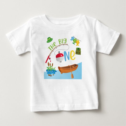 ザビッグワンファースト誕生日 ベビーTシャツ (正面)