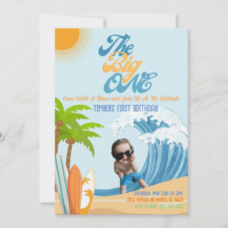 ザビッグワンフォト誕生日招待状 招待状