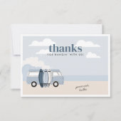 ザビッグワンボーイズビーチサーフ誕生日 サンキューカード (正面)