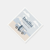 ザビッグワンボーイズビーチサーフ誕生日 スタンダードカクテルナプキン (角)