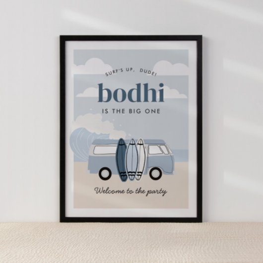 ザビッグワンボーイズビーチサーフ誕生日 ポスター